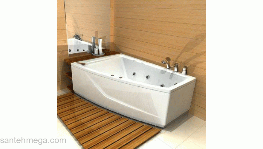 Ванна АКВАТЕК Оракул 180х125 с гидромассажем. Фото