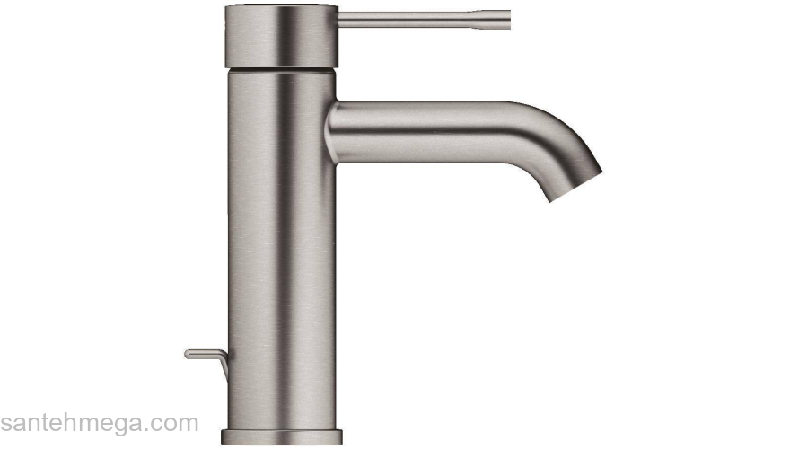 GROHE 23589AL1 Essence New Смеситель для раковины S-Size II, сливной гарнитур, цвет: темный гарфит, матовый. Фото