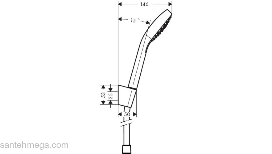 Душевой набор Hansgrohe Croma Select E Vario 26425400. Фото