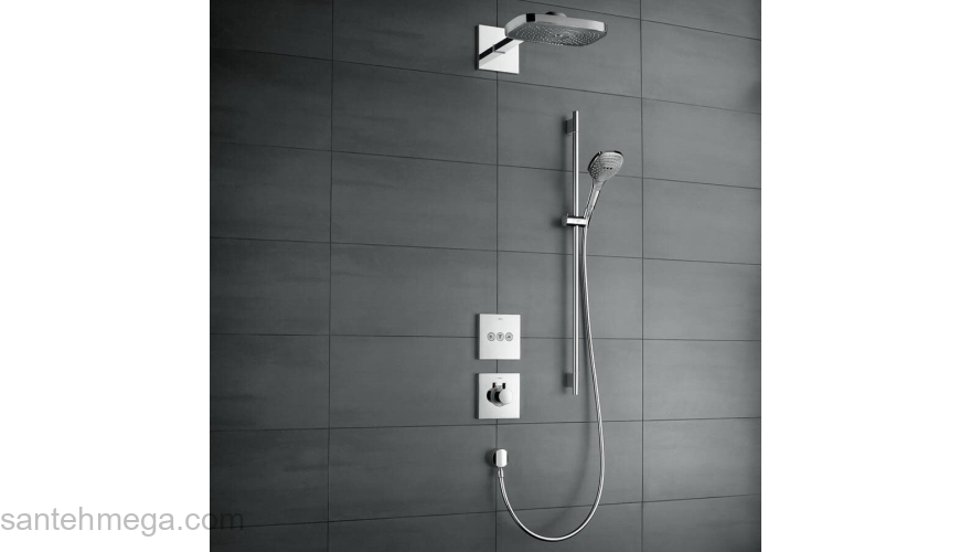 Душевой гарнитур Hansgrohe Raindance Select 120 3jet 90 (хром) 26621000. Фото