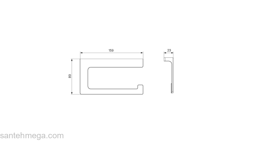 Держатель для туалетной бумаги без крышки сплав металлов Slide белый матовый IDDIS. для ванной комнаты. Фото