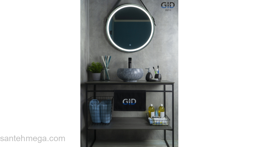 Раковина накладная GID Mnc481 31х31 54433 Под камень. Глянцевый. Фото