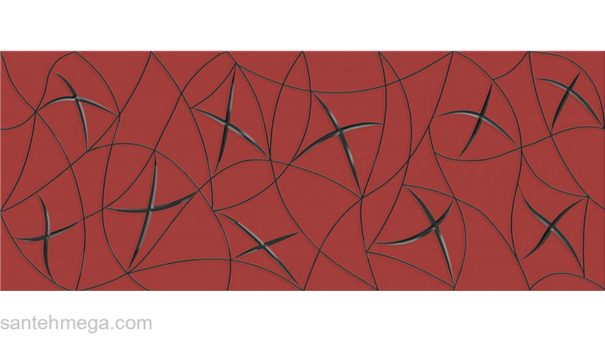 Azori 587072002 Декор Vela 201х505 carmin stella