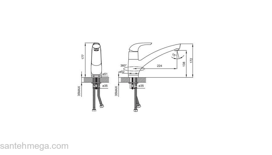 Смеситель для кухни IDDIS Kitchen K01SB00I05. Фото