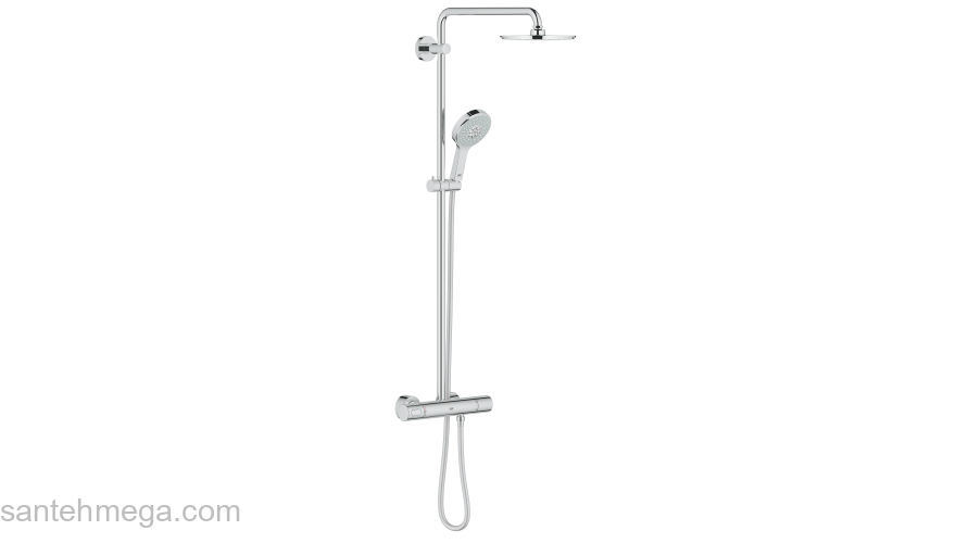 GROHE 27967000 Rainshower Душевая система с термостатом для душа с верхним душем Rainshower Cosmo 210 мм. Фото