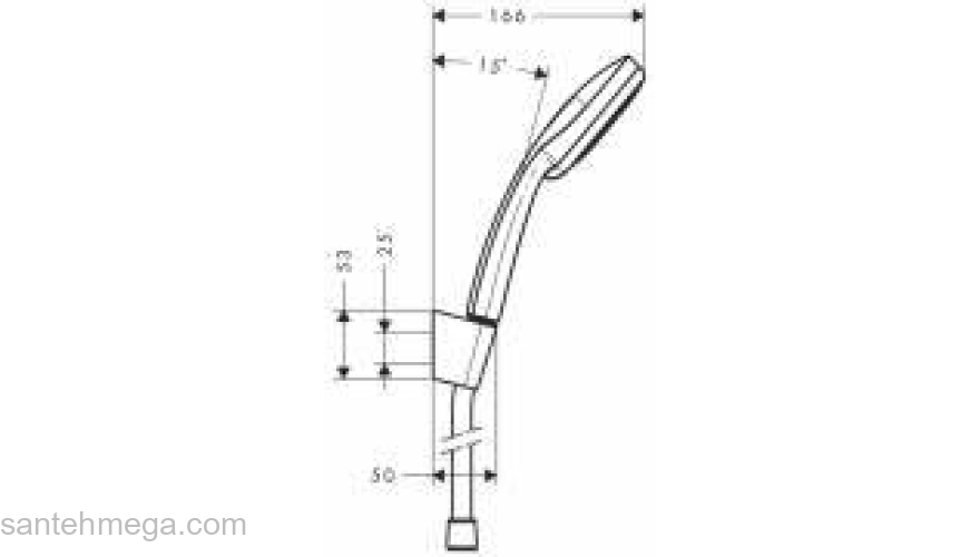 Душевой набор HANSGROHE Croma 100 Vario/Porter'S 27594000. Фото