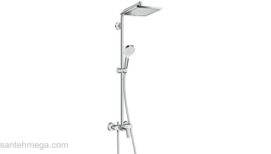 Душевая система Hansgrohe Crometta E 240 1jet Showerpipe 27284000. Фото