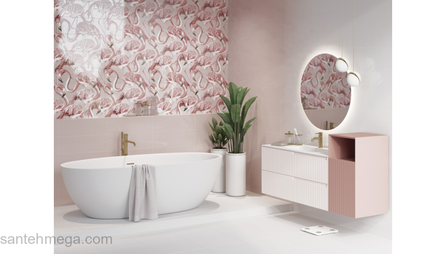 CERSANIT GRS071D Плитка облицовочная Gradient 198х598 розовый. Фото