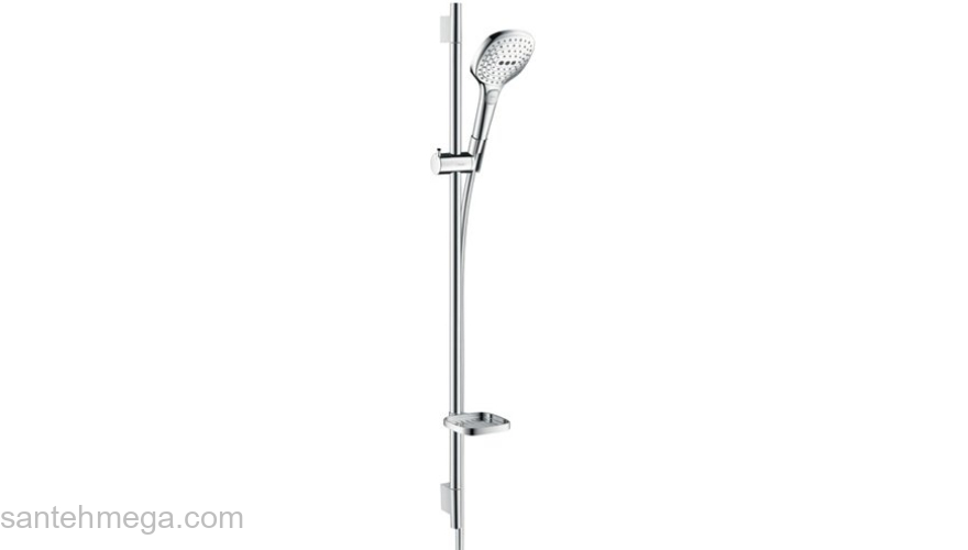 Душевой гарнитур Hansgrohe Raindance Select 120 3jet 90 (хром/белый) 26621400. Фото