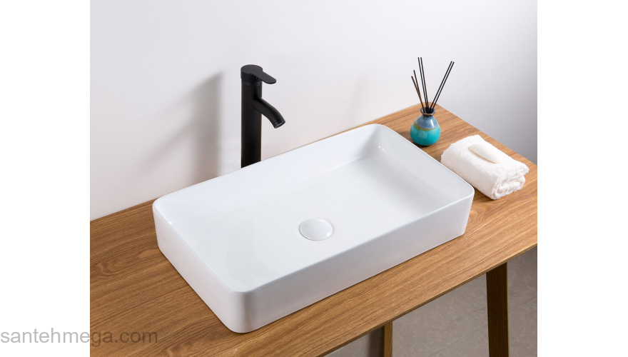 Раковина накладная GID Wm9396 60х34 51189 Белый Матовый. Фото