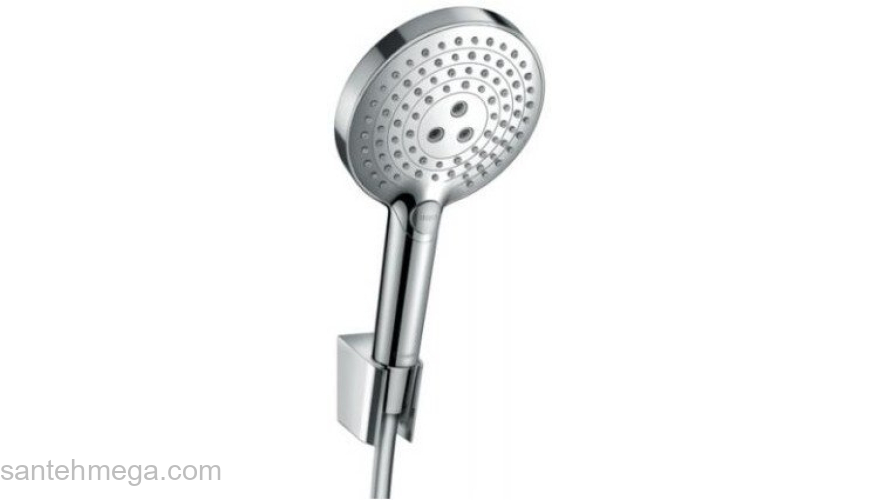 Душевой набор Hansgrohe с держателем и шлангом 160 см 26721000. Фото