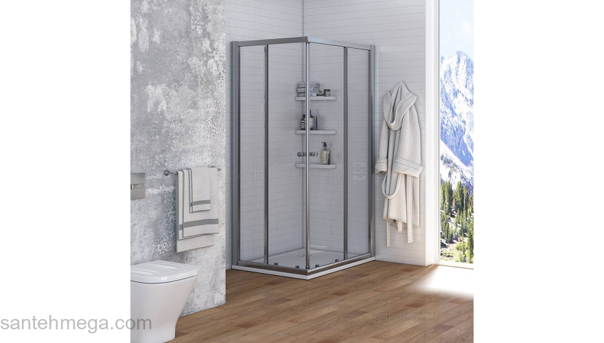 Душевое ограждение Акватон Ritsa квадратное 80х80х200 1AX008SSXX000. Фото