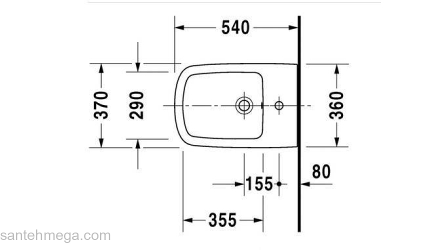 Биде подвесное DURAVIT DURASTYLE 2282150000. Фото