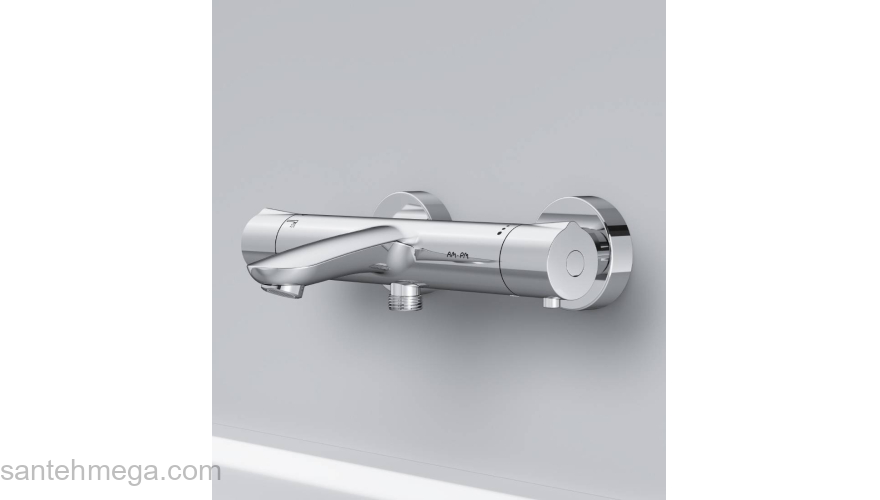 Смеситель для ванны и душа с термостатом AM.PM Like F8050000. Фото