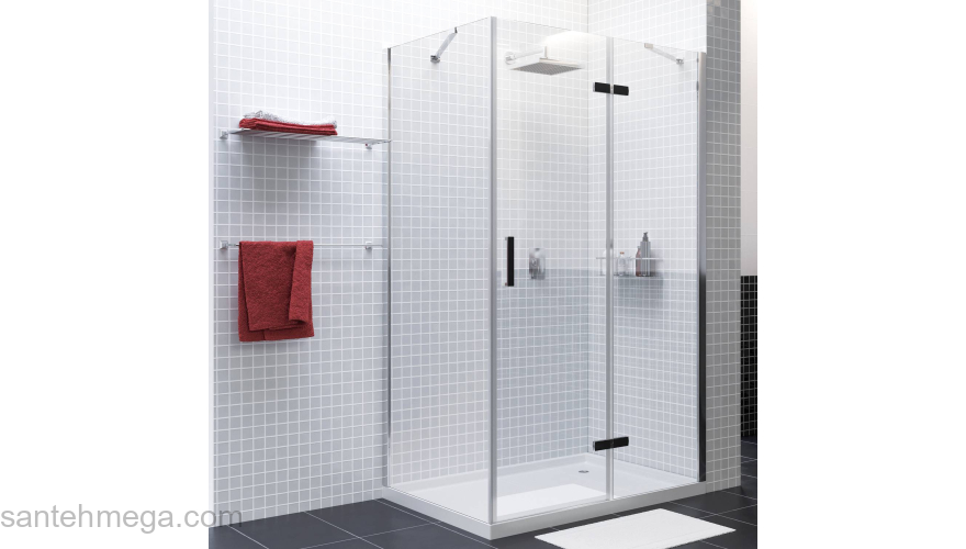 Душевой уголок WASSERKRAFT Aller 10H06R BLACK. Фото