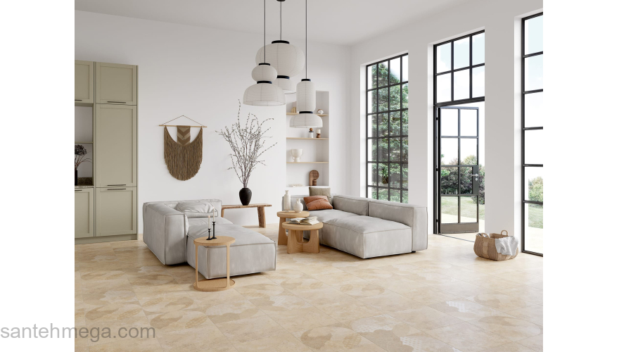 LASSELSBERGER 7346-0013 Декор 2 Патио 450х450 песочный