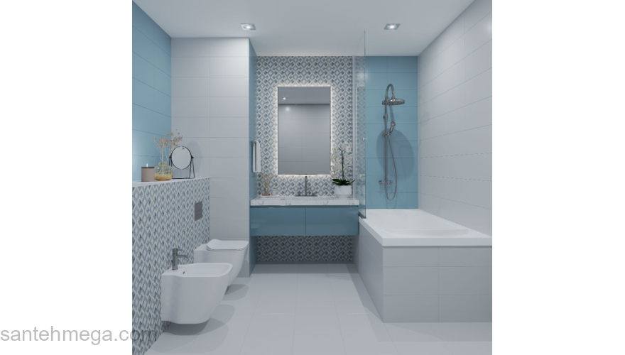 BELLEZA (эксклюзив) 00-00-5-08-01-71-2320 Плитка облицовочная Дижон 200х400 бирюзовый. Фото