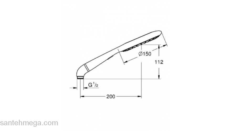 Ручной душ GROHE Rainshower Icon 27283LS0. Фото