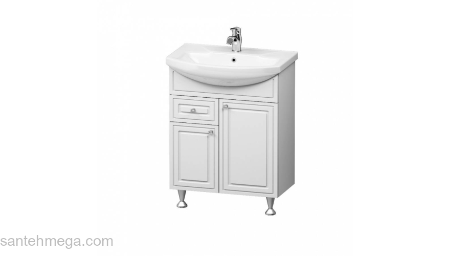 База с раковиной напольная, 65 см RedBlu by Damixa Palace One M41-FSX0653WG-WCC065. Фото