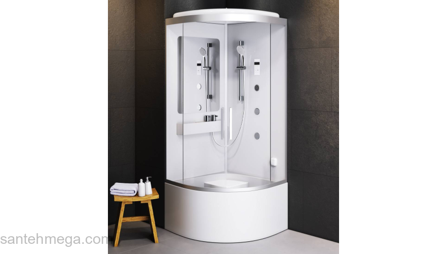 Гидромассажная кабина с паром AM.PM Like W80C-020A-090MTA. Фото