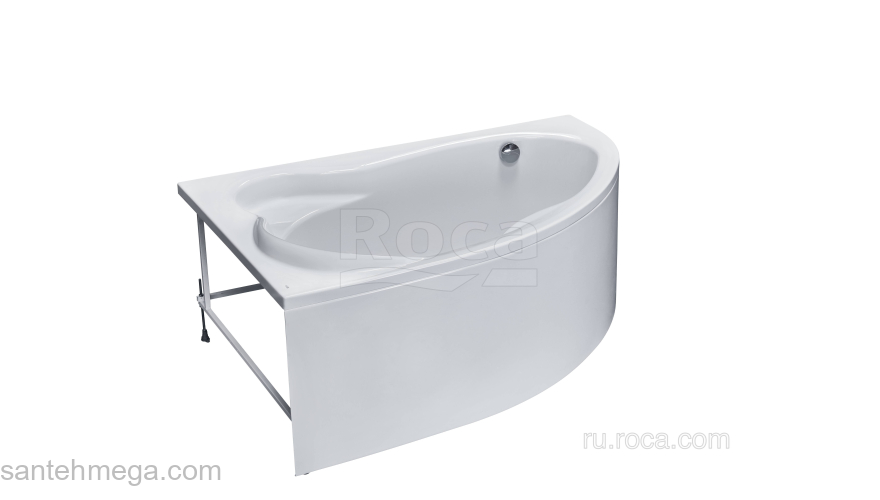 Ванна ROCA Luna 170x115 асимметричная левая белая 248640000 (ZRU9302911). Фото