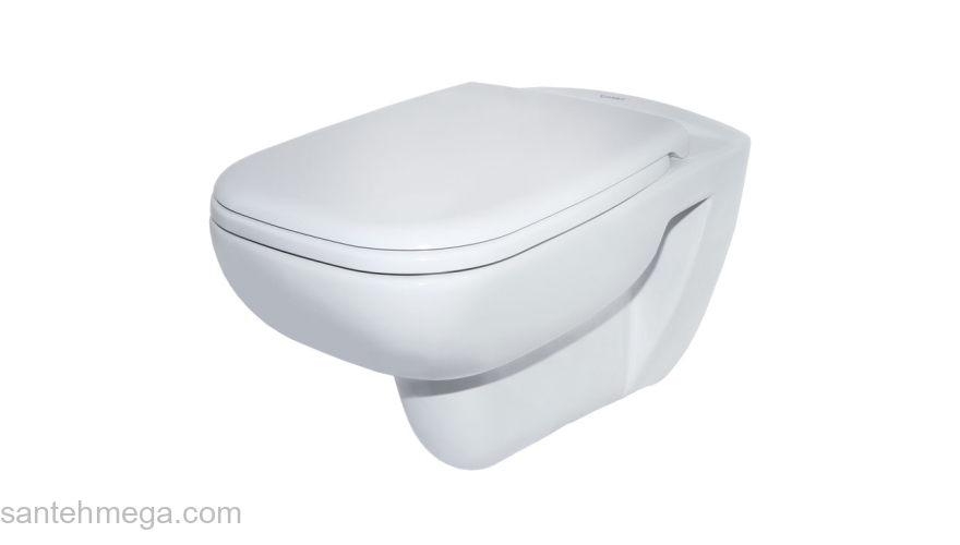 Унитаз подвесной с сиденьем DURAVIT D-Code Rimless SET 45700900A1. Фото