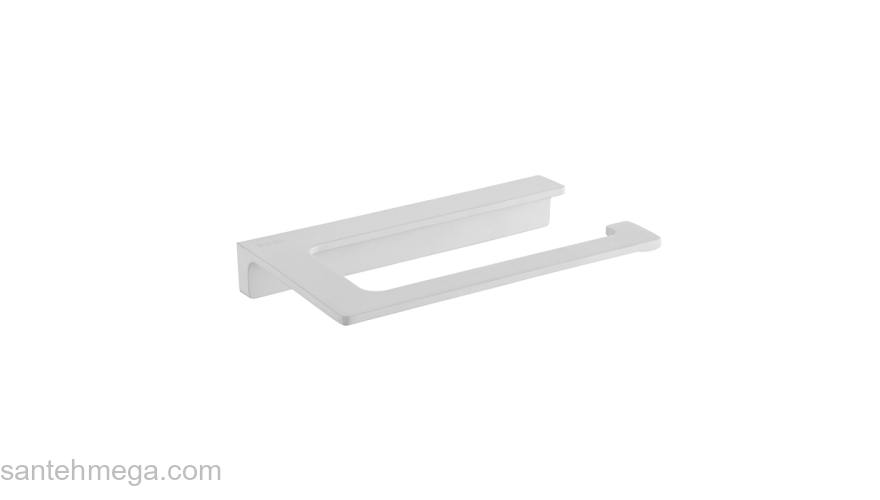 Держатель для туалетной бумаги без крышки сплав металлов Slide белый матовый IDDIS. для ванной комнаты. Фото