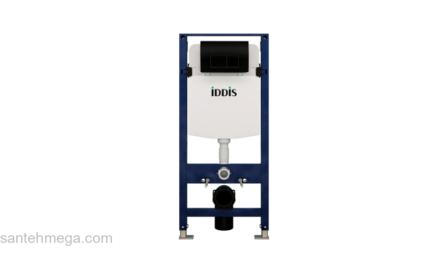 Комплект 2 в 1: инсталляция и клавиша смыва черн. Optima Home IDDIS OPH00MBi32K. Фото