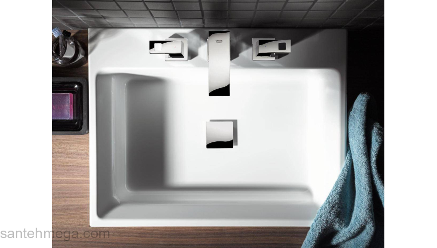 Смеситель для раковины GROHE Eurocube 20351000. Фото