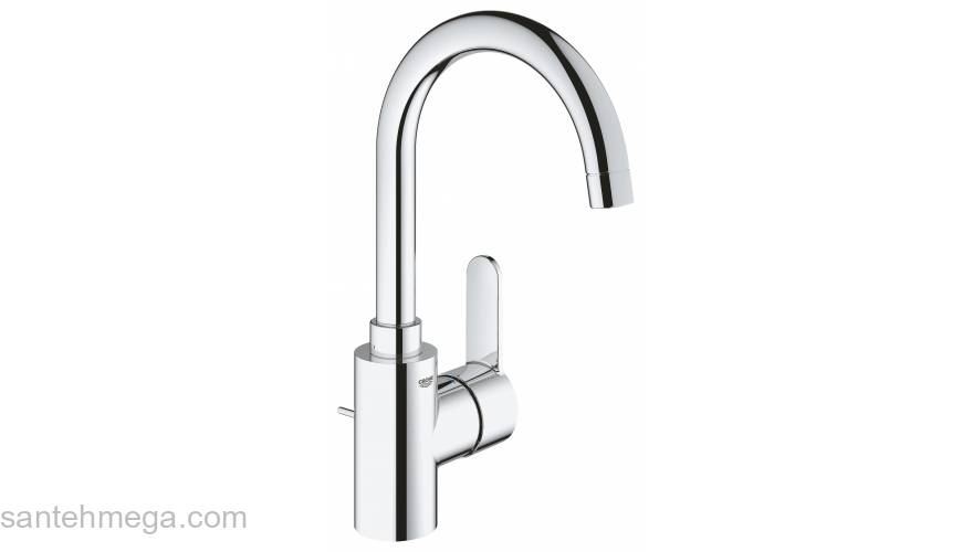 Смеситель однорычажный для раковины GROHE 23043003 Eurostyle Cosmopolitan с высоким изливом, хром. Фото