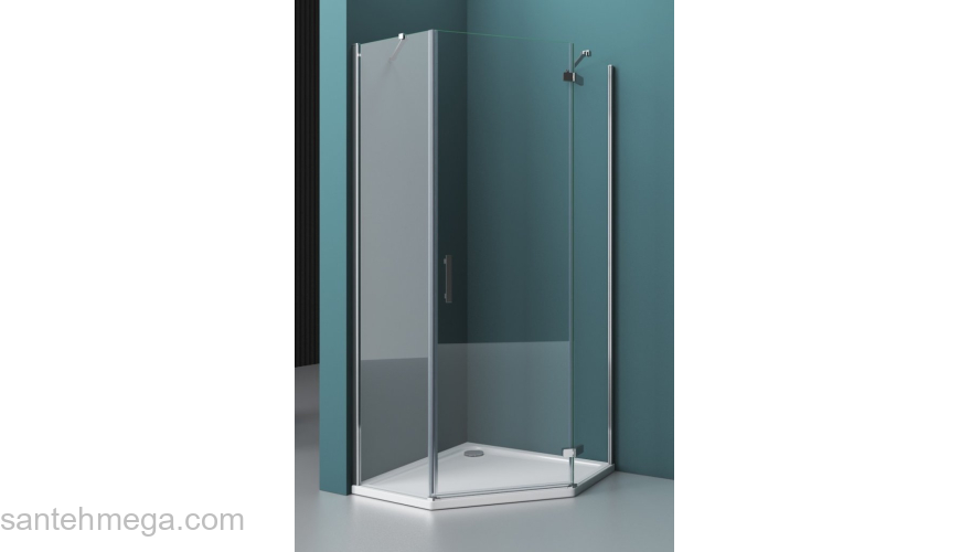 Душевой угол BELBAGNO KRAFT-P-1-100-C-Cr-L. Фото