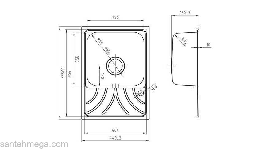 Кухонная мойка IDDIS Arro ARR60PLi77K. Фото