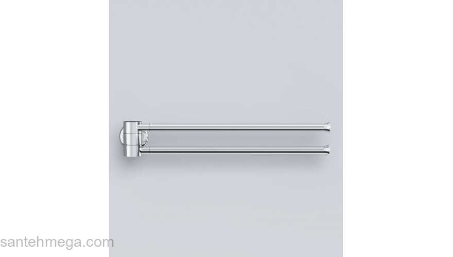 Двойная вешалка-вертушка для полотенец, 40 см AM.PM Like A8032600 для ванной комнаты. Фото