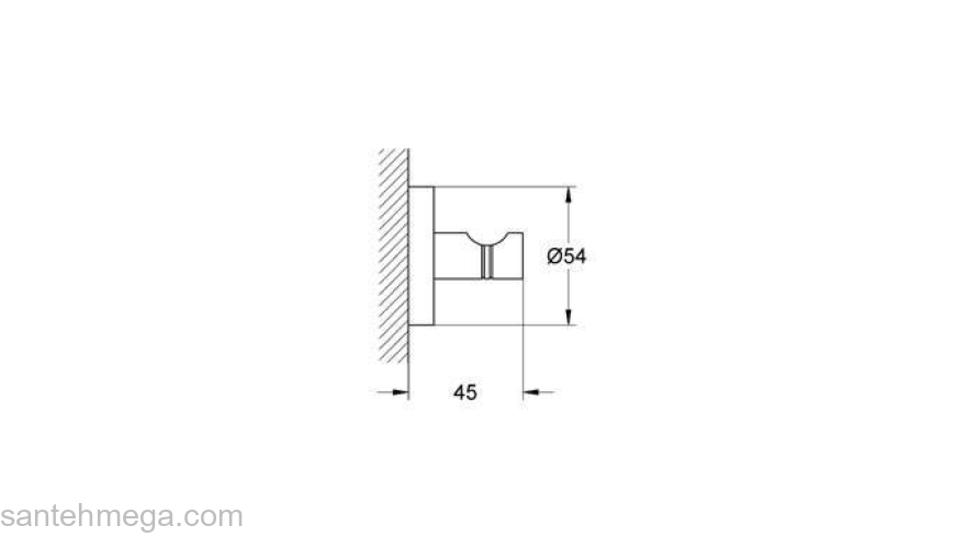 Крючок для банного халата GROHE Essentials 40364001 для ванной комнаты. Фото