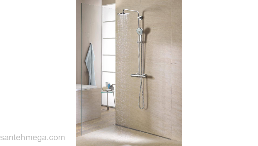 GROHE 27967000 Rainshower Душевая система с термостатом для душа с верхним душем Rainshower Cosmo 210 мм. Фото