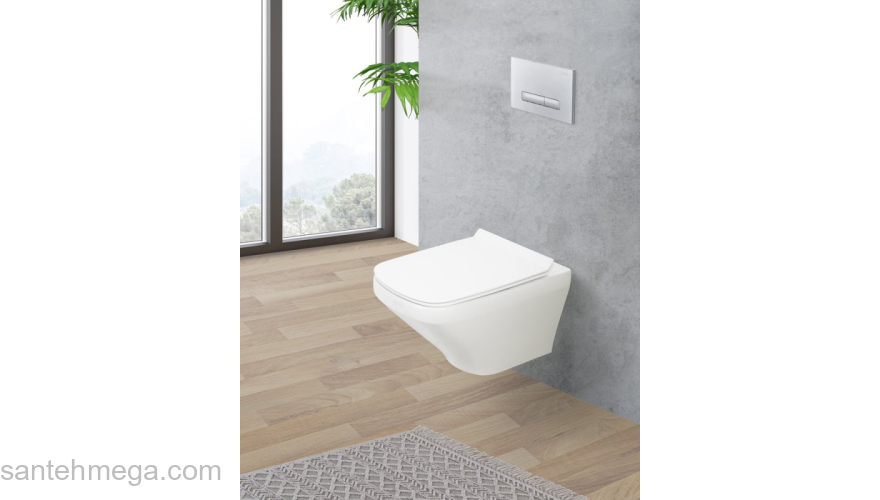 Унитаз подвесной безободковый BELBAGNO Sela BB3201CHR. Фото