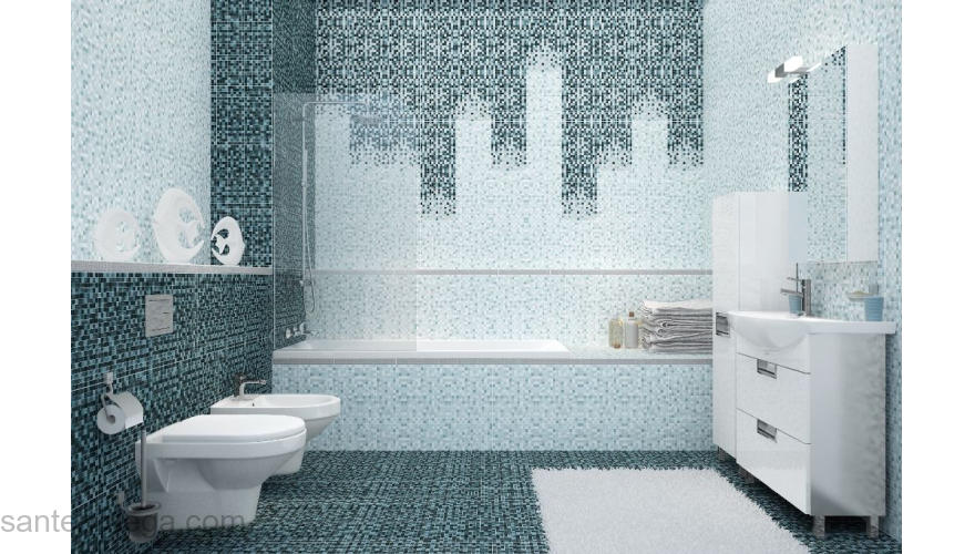 CERSANIT GL7H371 Спецэлемент стеклянный Glass 40х350 серебристый