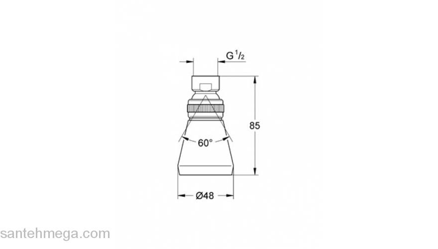 Верхний душ GROHE Relexa 28094000. Фото