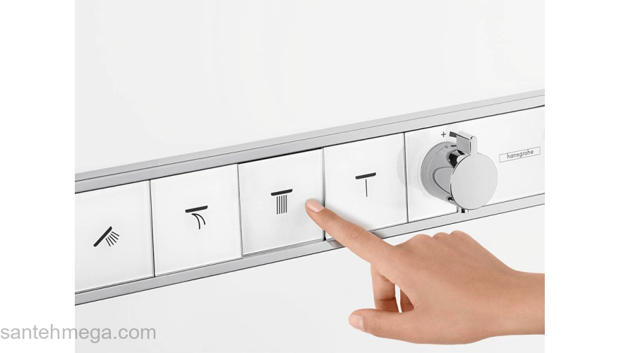 Термостат для ванны Hansgrohe RainSelect на 4 потребителя 15382000. Фото