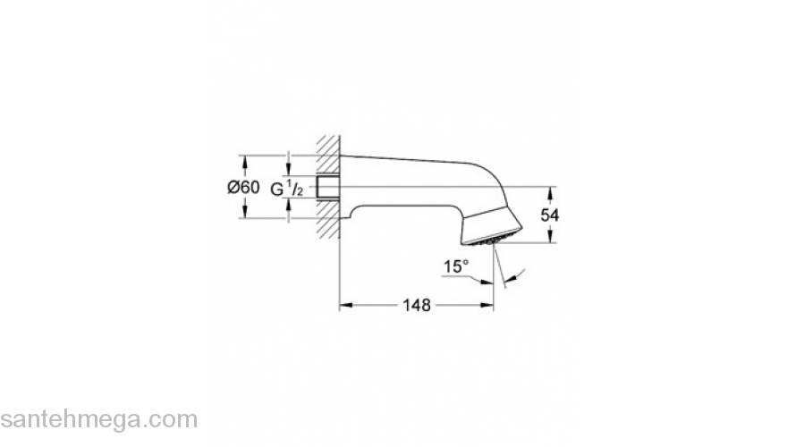 Верхний душ GROHE Relexa 28948000. Фото