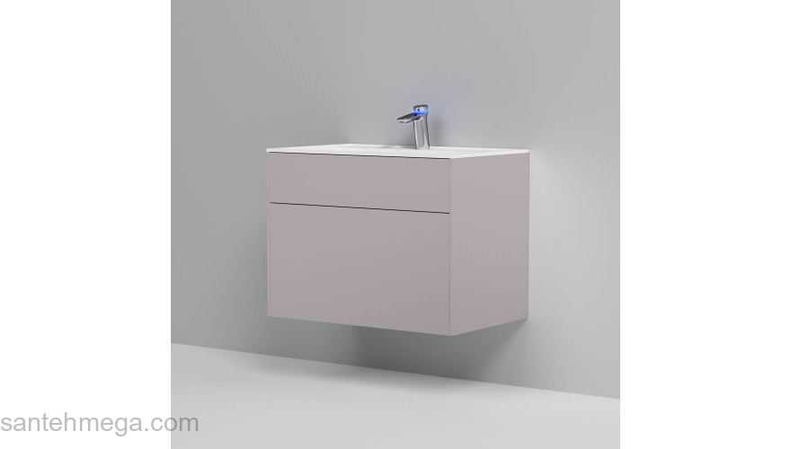 База под раковину подвесная 80 см, 3 ящика, элегантный серый AM.PM Inspire 2.0 M50AFHX0803EGM. Фото