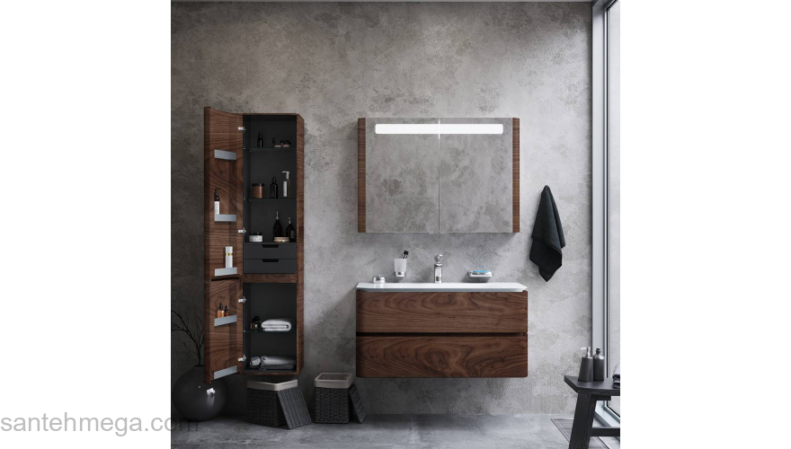 База под раковину подвесная 100 см, орех AM.PM Sensation M30FHX1002NF. Фото