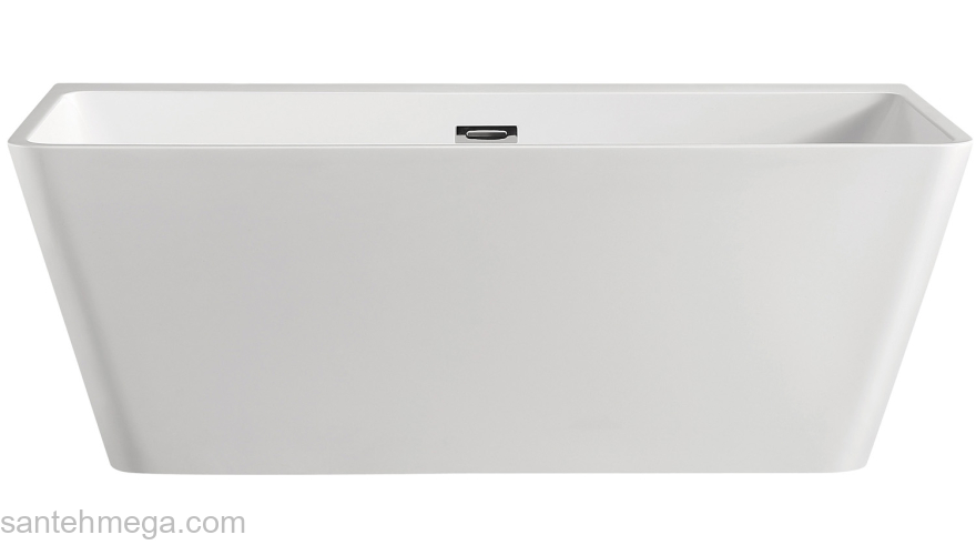 Ванна акриловая Azario OXFORD 1700х830х650, пристенная, в комплекте с сифоном и металлической рамой OXF17083. Фото
