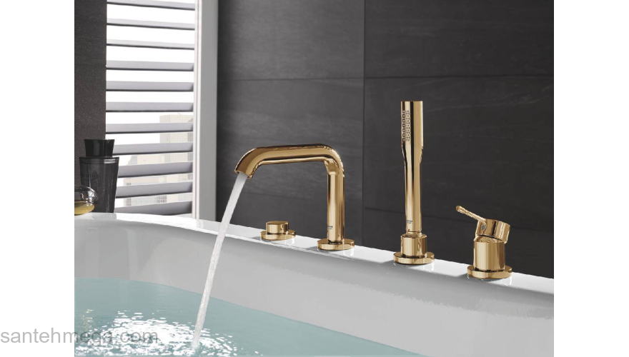 GROHE 19578GL1 Essence+ Смеситель для ванны на 4 отверстия. Фото