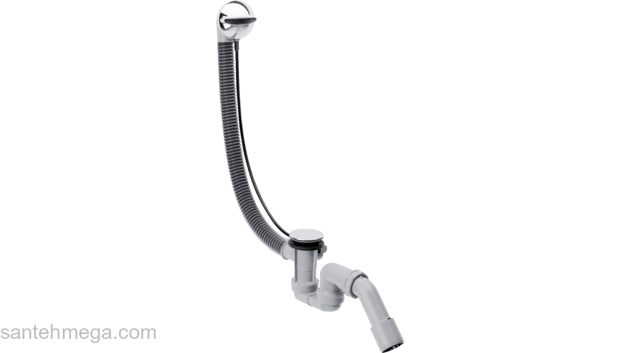 Слив-перелив Hansgrohe Flexaplus для ванны 58143000, хром. Фото