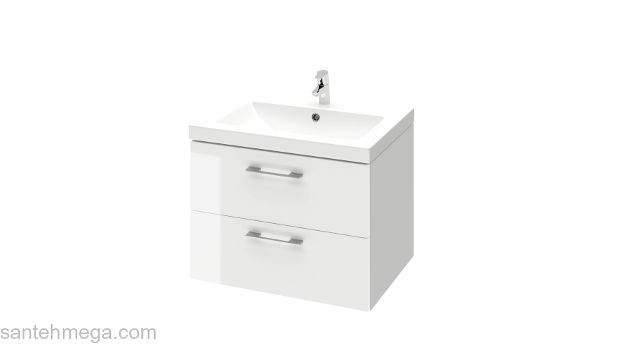 CERSANIT Тумба под раковину LARA 60 белый SZ-LARA-CO60/Wh. Фото