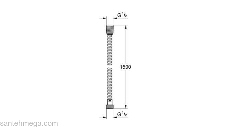 Душевой шланг GROHE Ondus 28143LS0. Фото