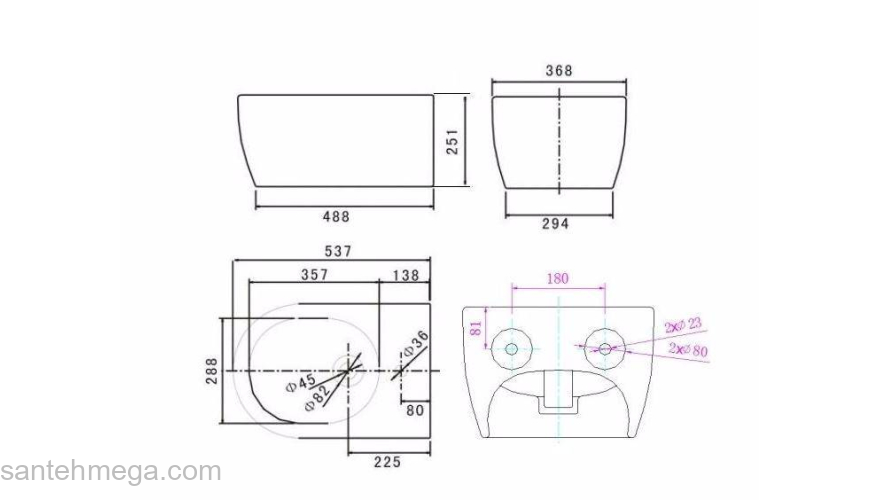 Биде подвесное SSWW CB5006. Фото