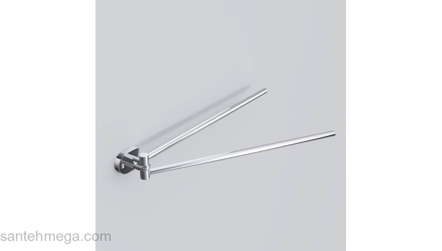 Двойная вешалка-вертушка для полотенец, 35 см AM.PM Sense A7432600 для ванной комнаты. Фото