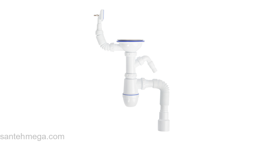 Мойка с сифоном арт. S11UPS0i84 нерж. сталь полир. 585*485 Strit S IDDIS STR58PDi77S. Фото